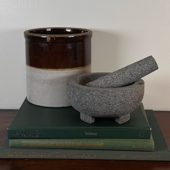 Vintage Other - Gray Stone Mortar and Pestle